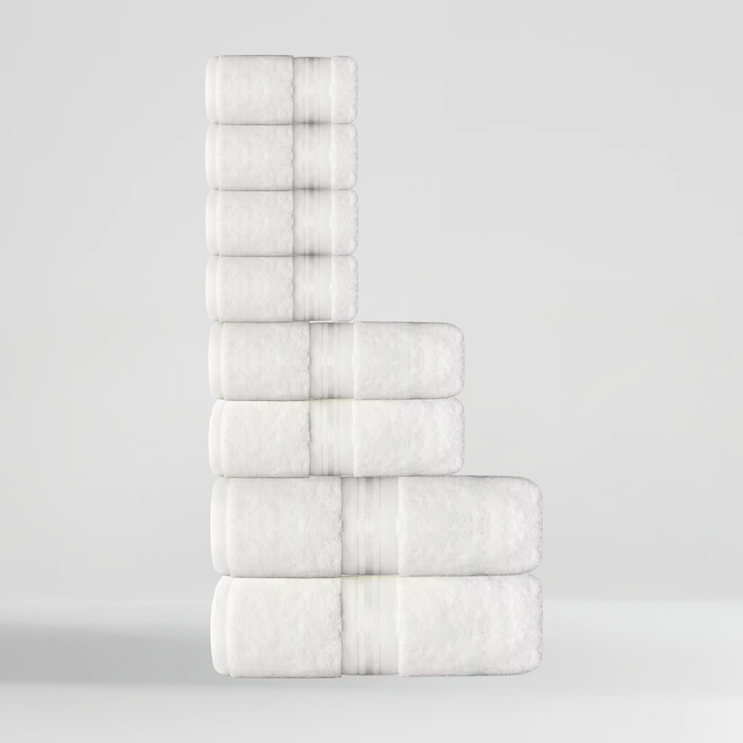 Ultrasoft Egyptian Cotton - Essential Bundle 8pcs